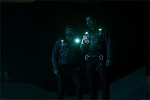 cas anvar and steven strait in the expanse