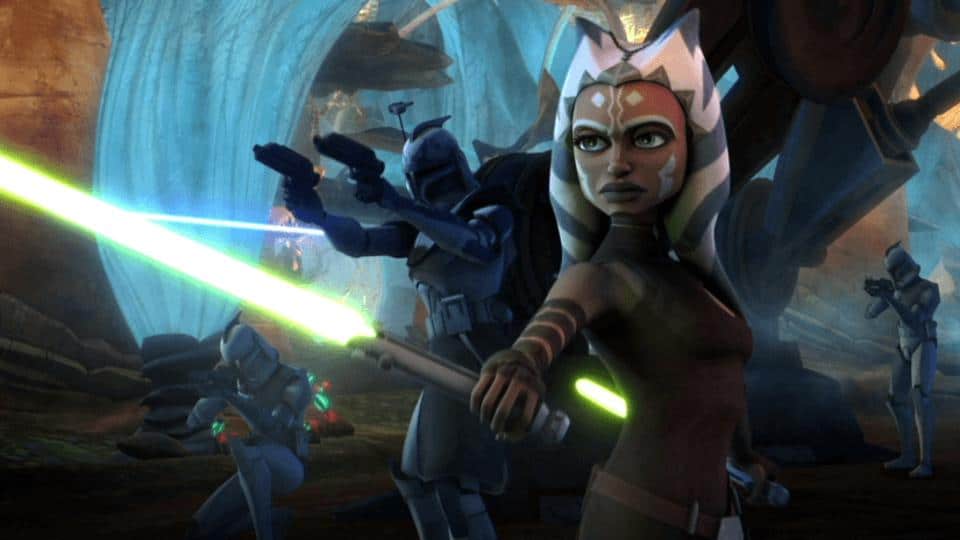 Ahsoka Tano  in Star Wars: The Clone Wars on Disney+. 