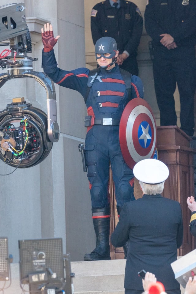 U.S. Agent Waves Captain America's Shield