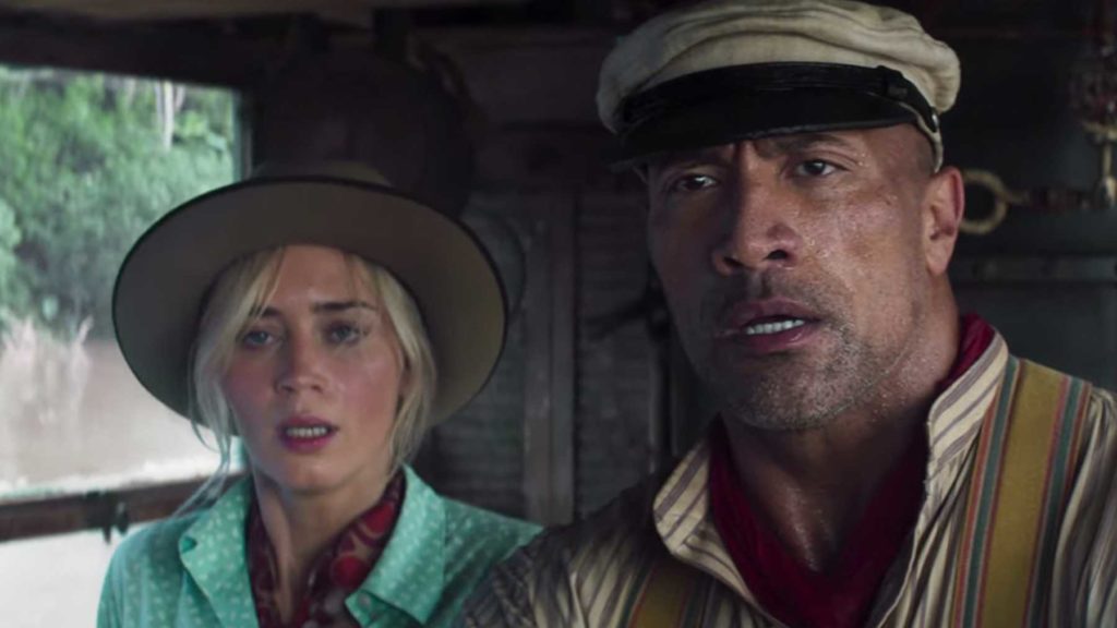 Emily Blunt and Dwayne Johnson in Jungle Cruise