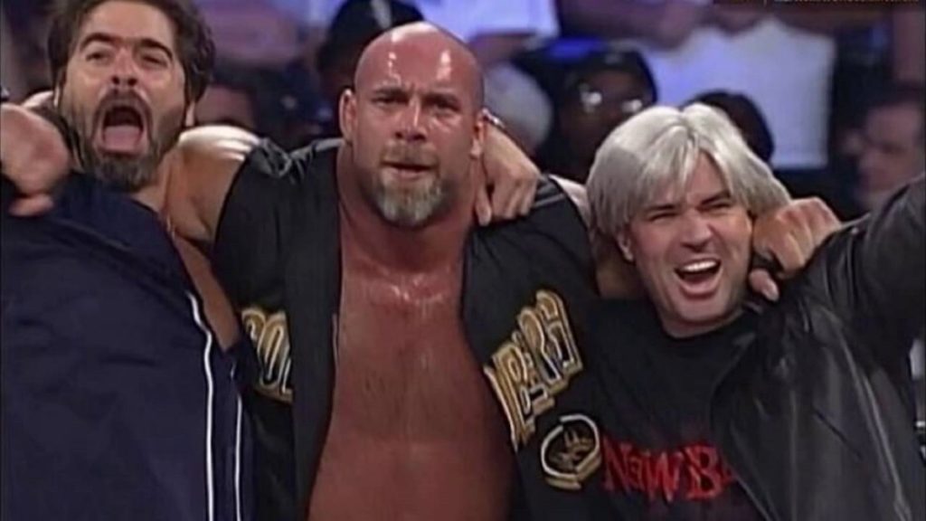 Vince Russo, Goldberg, and Eric Bischoff