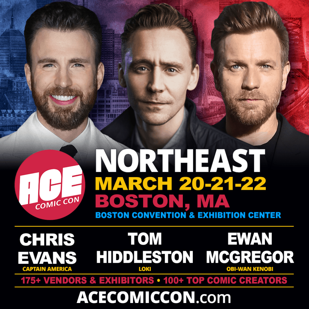 Ace Comic Con Evans Hiddleston McGregor