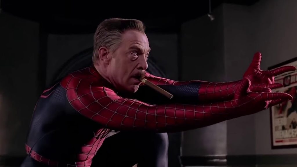 J.K. Simmons as J. Jonah Jameson as Spider-Man