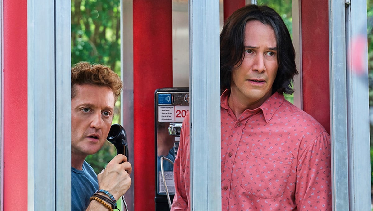 Bill and Ted Face The Music Keanu Reeves Alex Winter Phone Booth