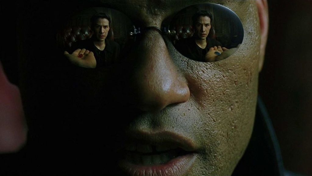 Morpheus Red Pill Blue Pill The Matrix Laurence Fishburne