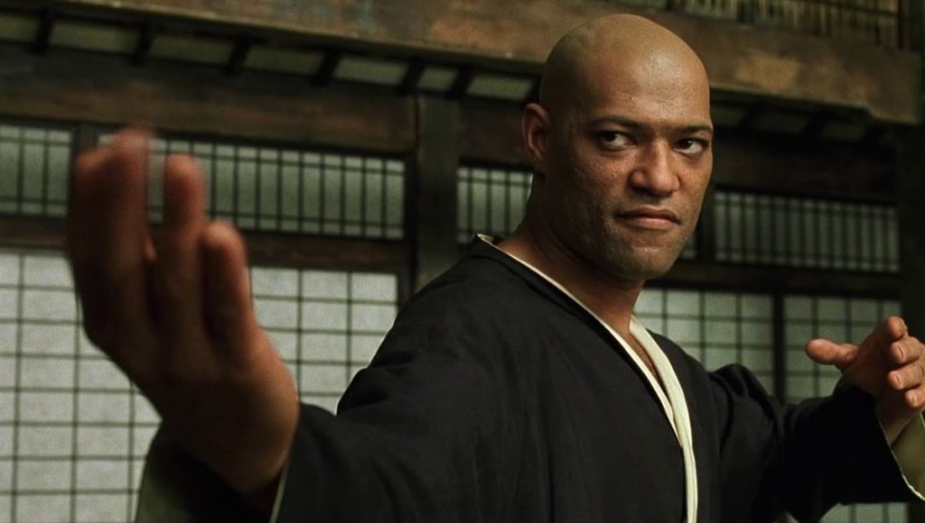 Laurence Fishburne The Matrix Morpheus Kung Fu Training