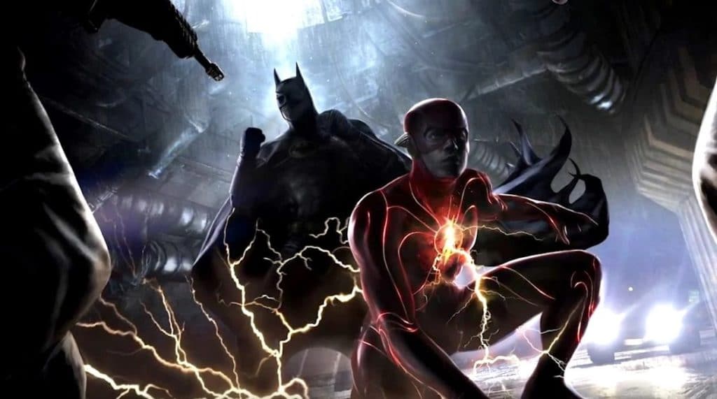 The Flash and Michael Keaton Batman