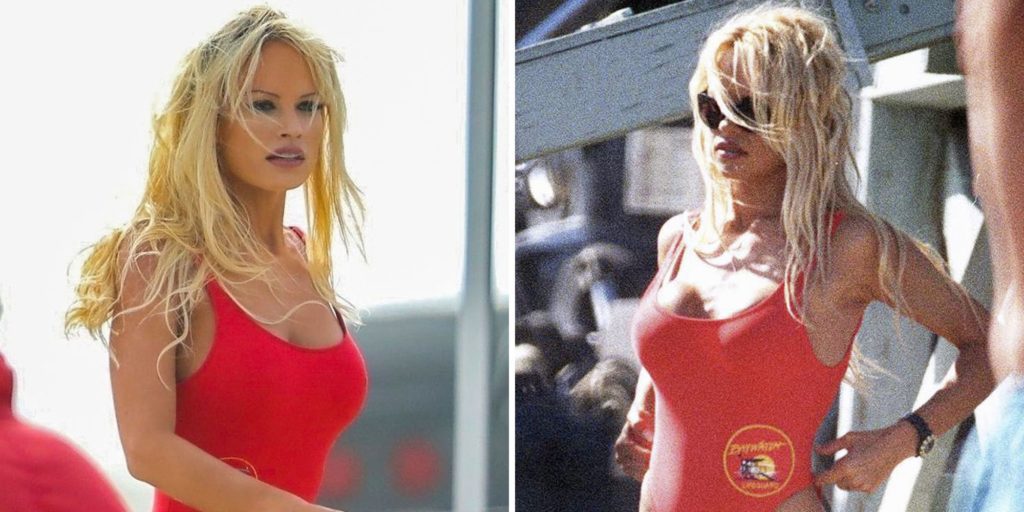 Pam and Tommy Lily James Pamela Anderson Baywatch