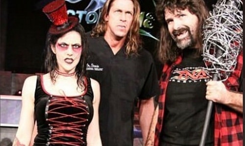Daffney and Stevie Richards and Mick Foley