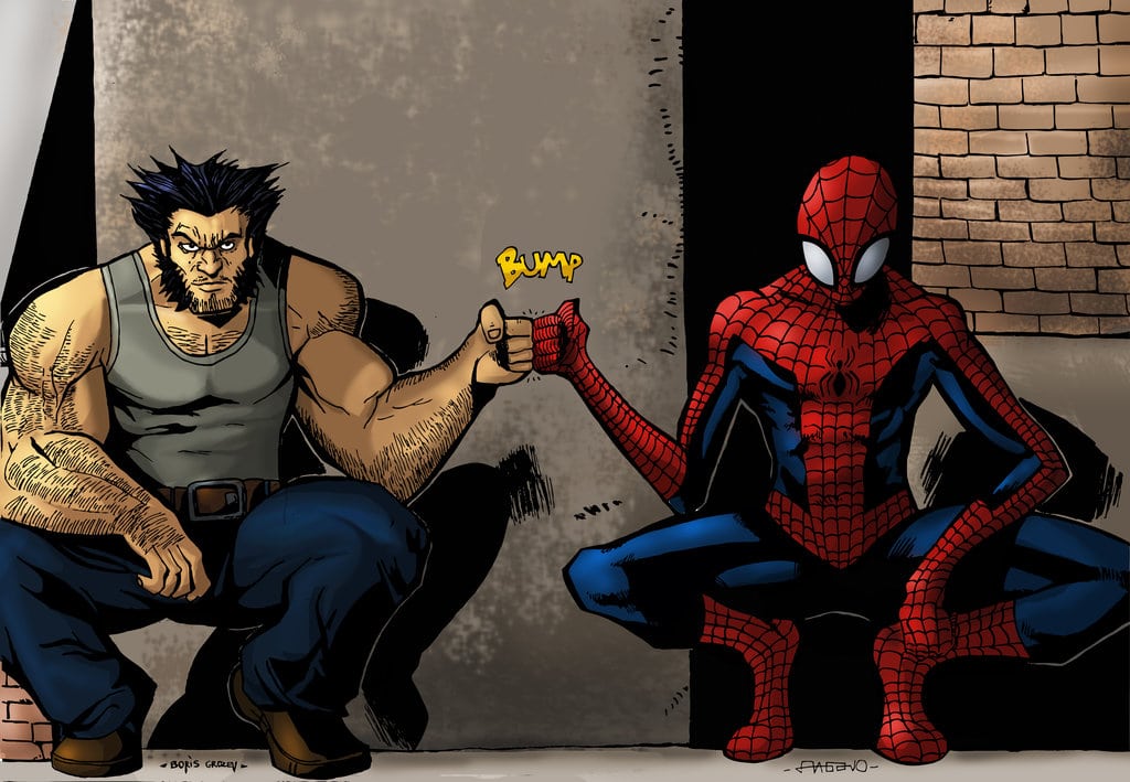 spider-man and wolverine