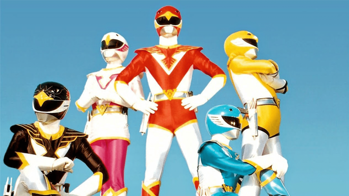 Choujin Sentai Jetman Team Pose Super Sentai Season 15