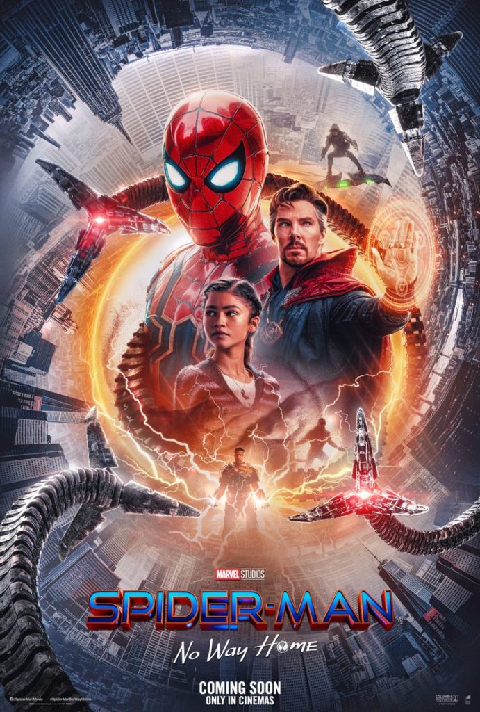 Spider-man no way home poster marvel studios mcu