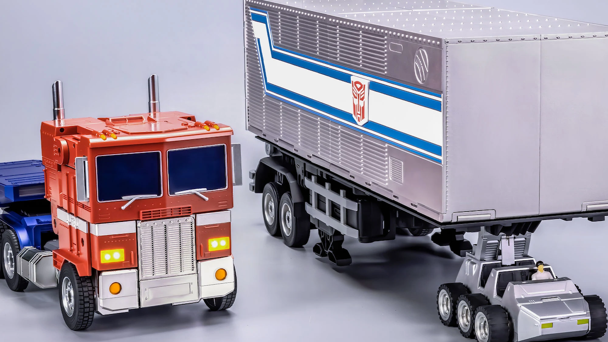 Transformers Optimus Prime Auto-Converting Trailer with Roller Set - 2