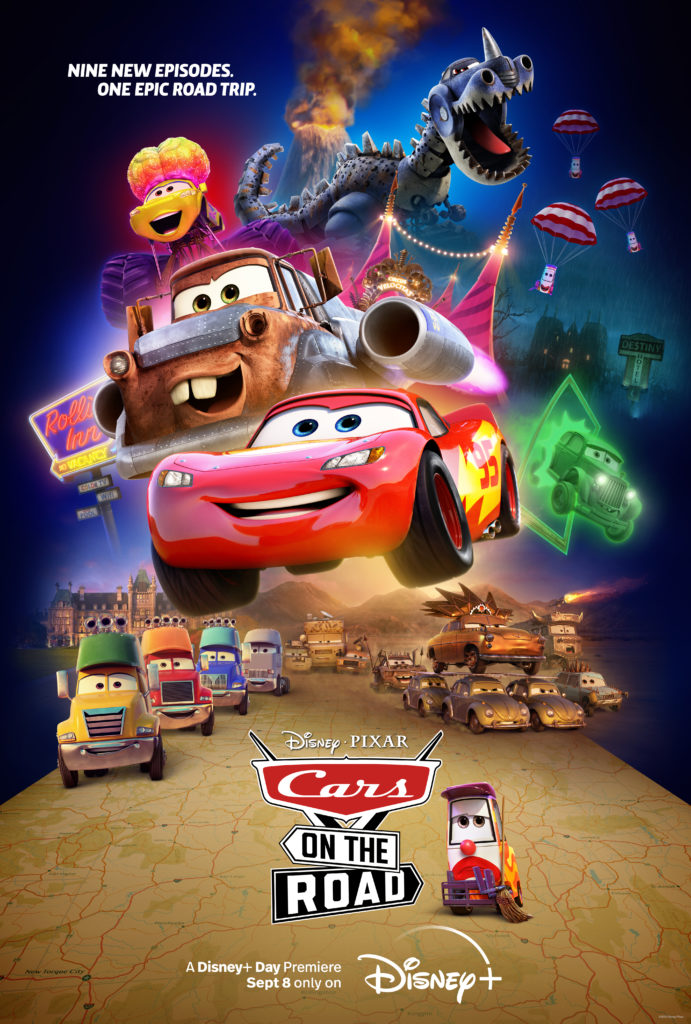 cars on the road poster