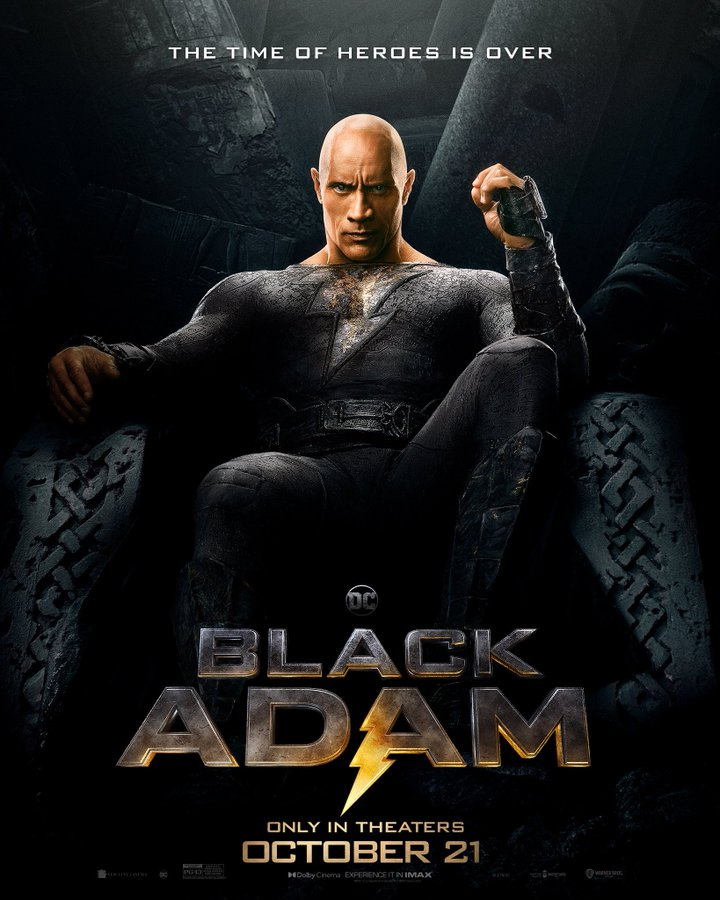 Black Adam Movie Poster 2022 - everydayvillains.com