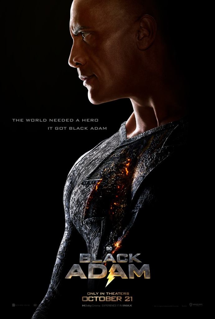 black adam theatrical poster