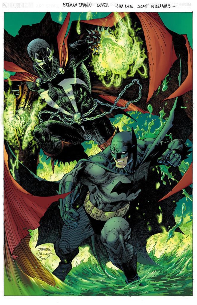 Batman / Spawn - Jim Lee cover artwork.