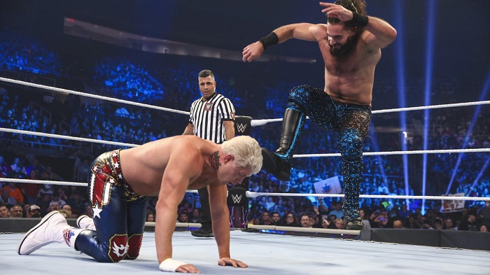 WWE Seth Rollins Cody Rhodes