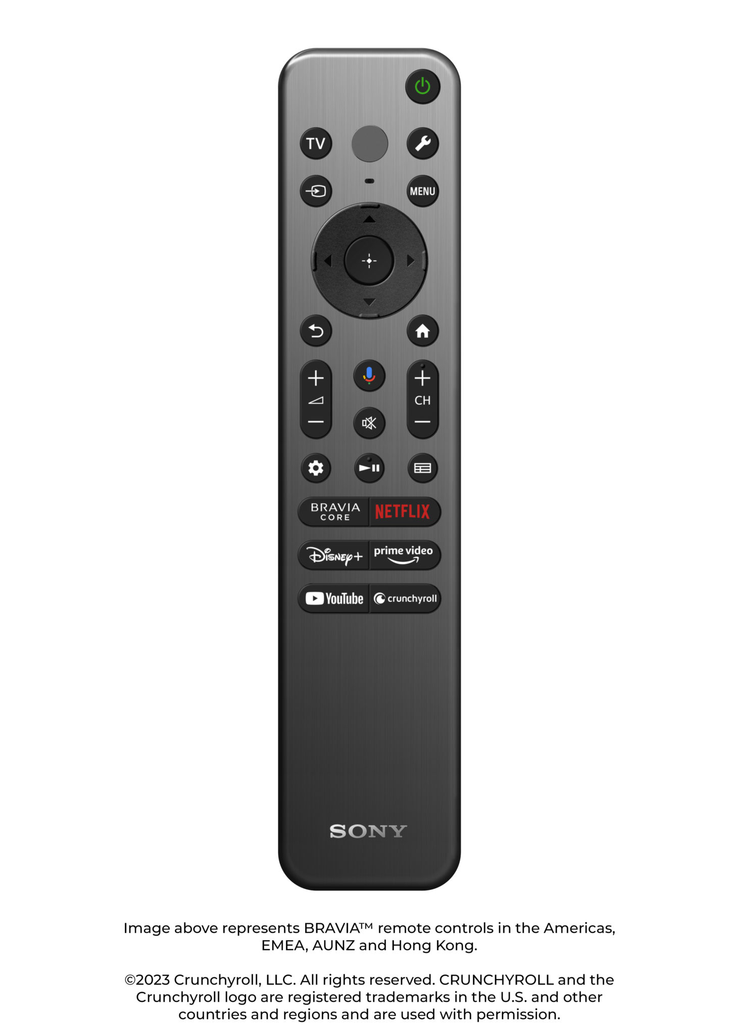 Crunchyroll Button Will Be Available on All Sony BRAVIA TV Remotes in ...