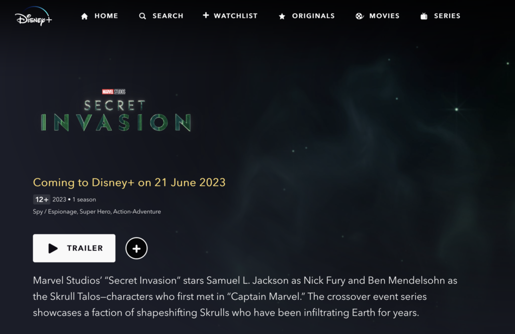 Secret Invasion Disney Plus Release Date