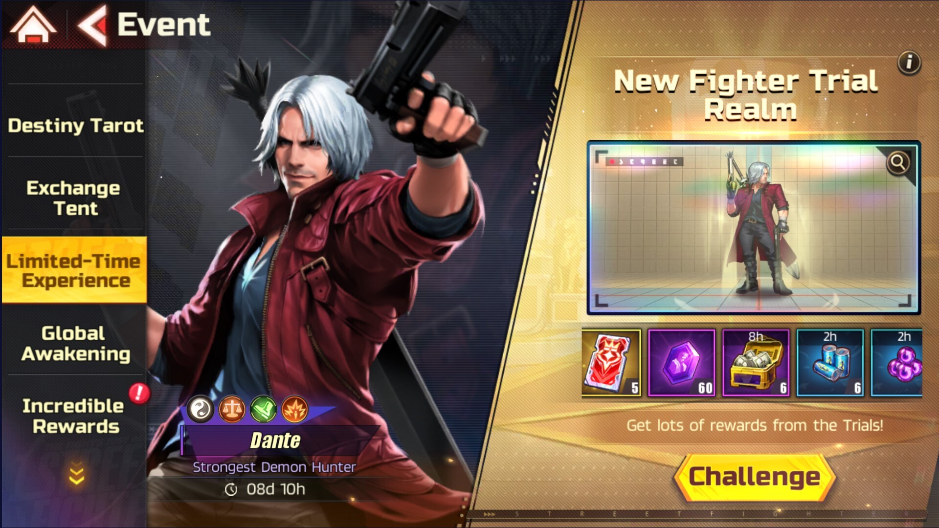 Dante from Devil May Cry 5 is coming to Street Fighter: Duel