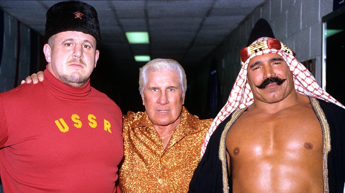 WWE Nikolai Volkoff, Classy Freddie Blassie, and The Iron Sheik