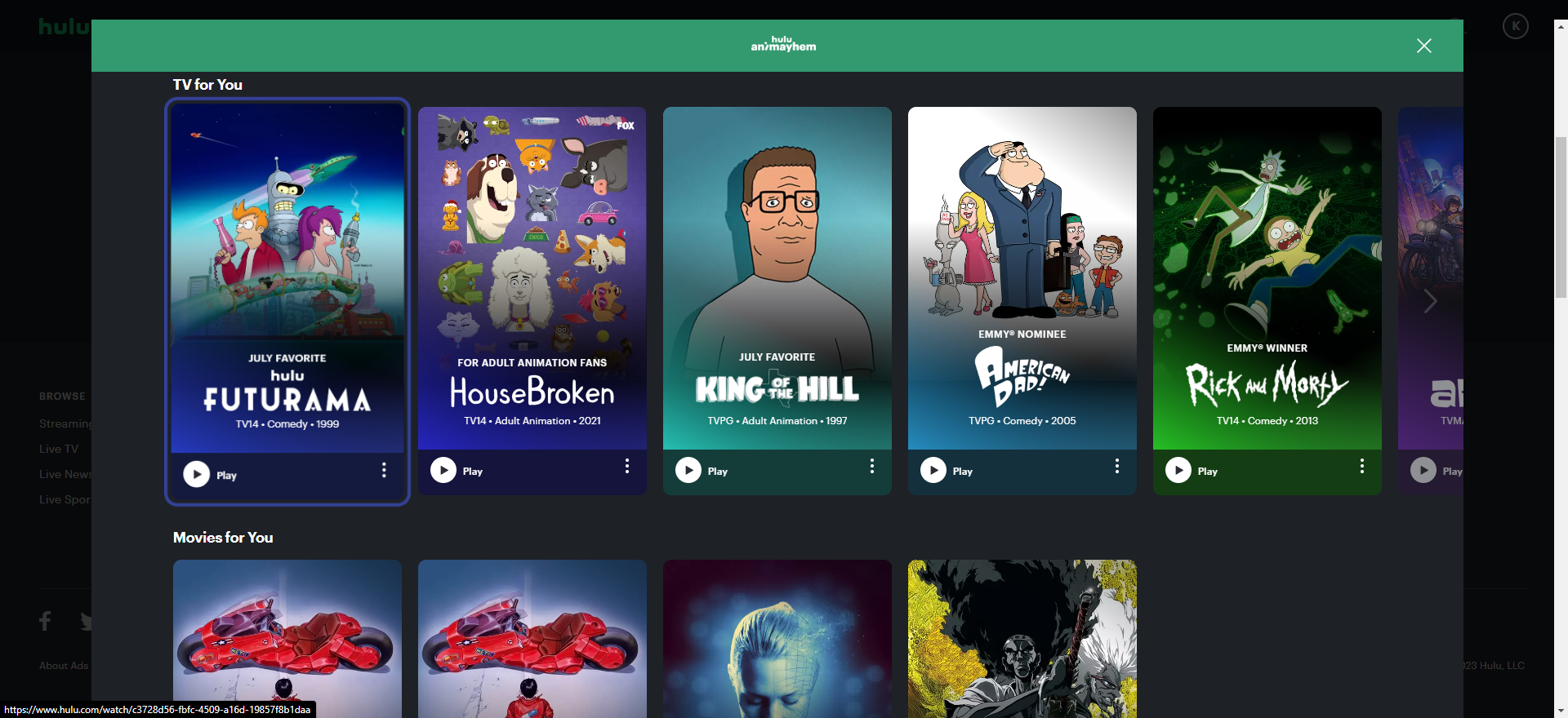 Hulu Animayhem