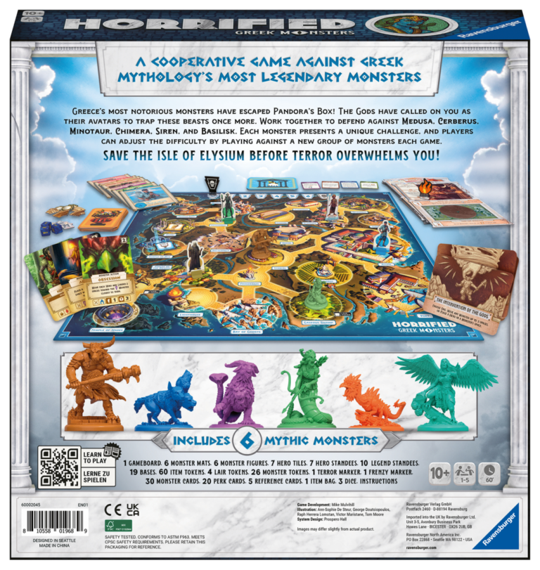 Ravensburger's 'Horrified: Greek Monsters' Brings New Mechanics to the ...