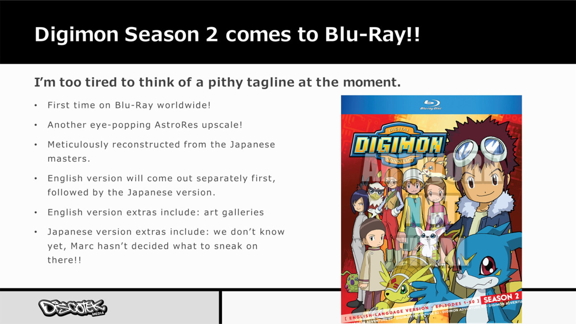 Digimon's First Movies and Season 2 Are Finally Coming to Blu-Ray