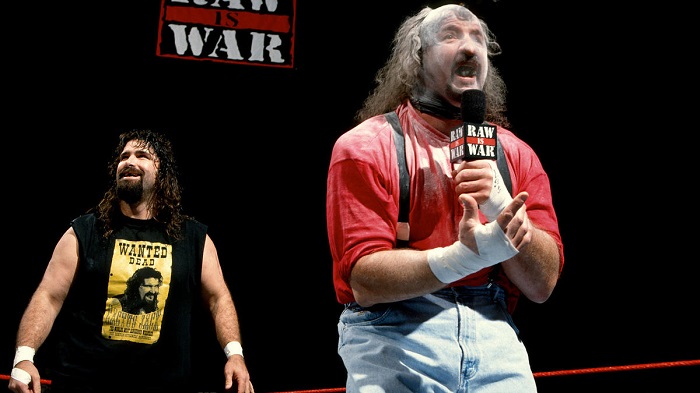 WWE Chainsaw Charlie Terry Funk and Cactus Jack Mick Foley