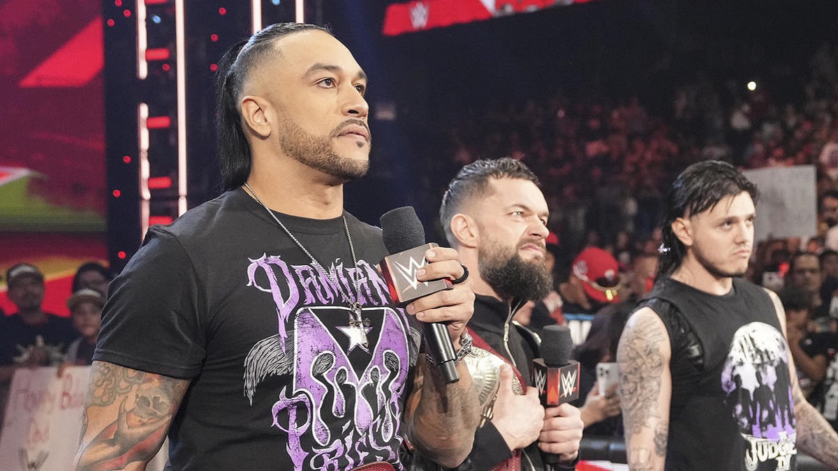WWE Damian Priest, Finn Bálor, , "Dirty" Dominik Mysterio The Judgment Day