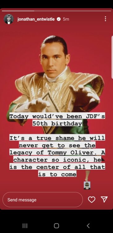 Jonathan Enwistle Power Rangers JDF