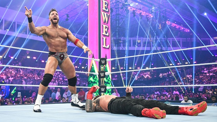 WWE LA Knight and Roman Reigns