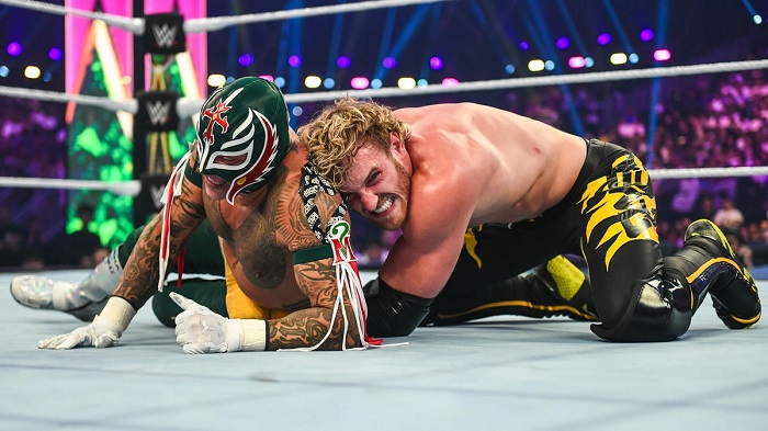 WWE Logan Paul and Rey Mysterio