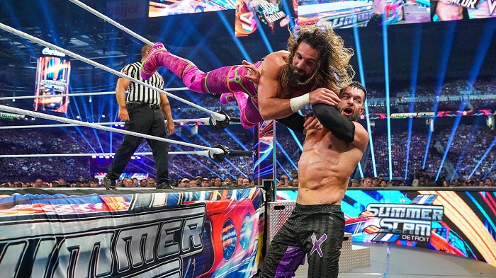 WWE Finn Bálor and Seth Rollins