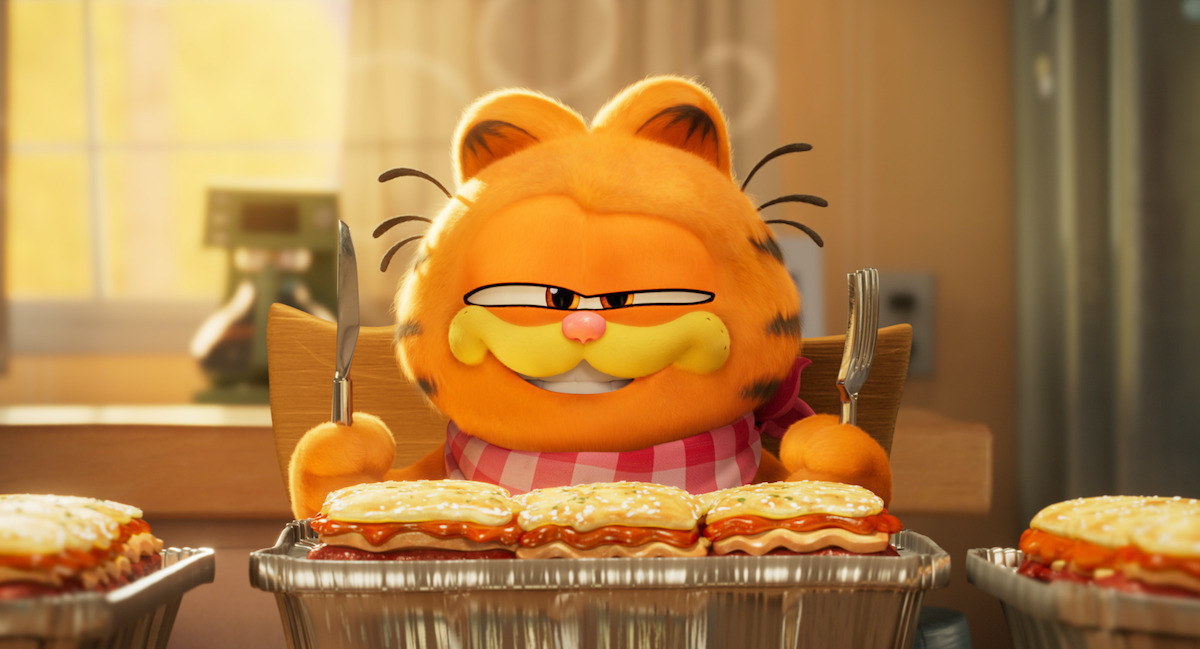 The Garfield Movie - Garfield (voiced by Chris Pratt) in THE GARFIELD MOVIE.
