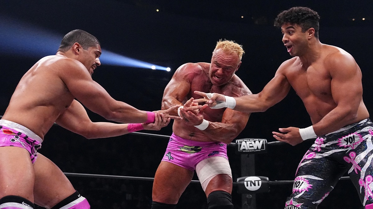 AEW Billy Gunn and The Acclaimed Max Caster Anthony Bowens