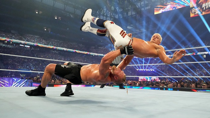 WWE Brock Lesnar and Cody Rhodes