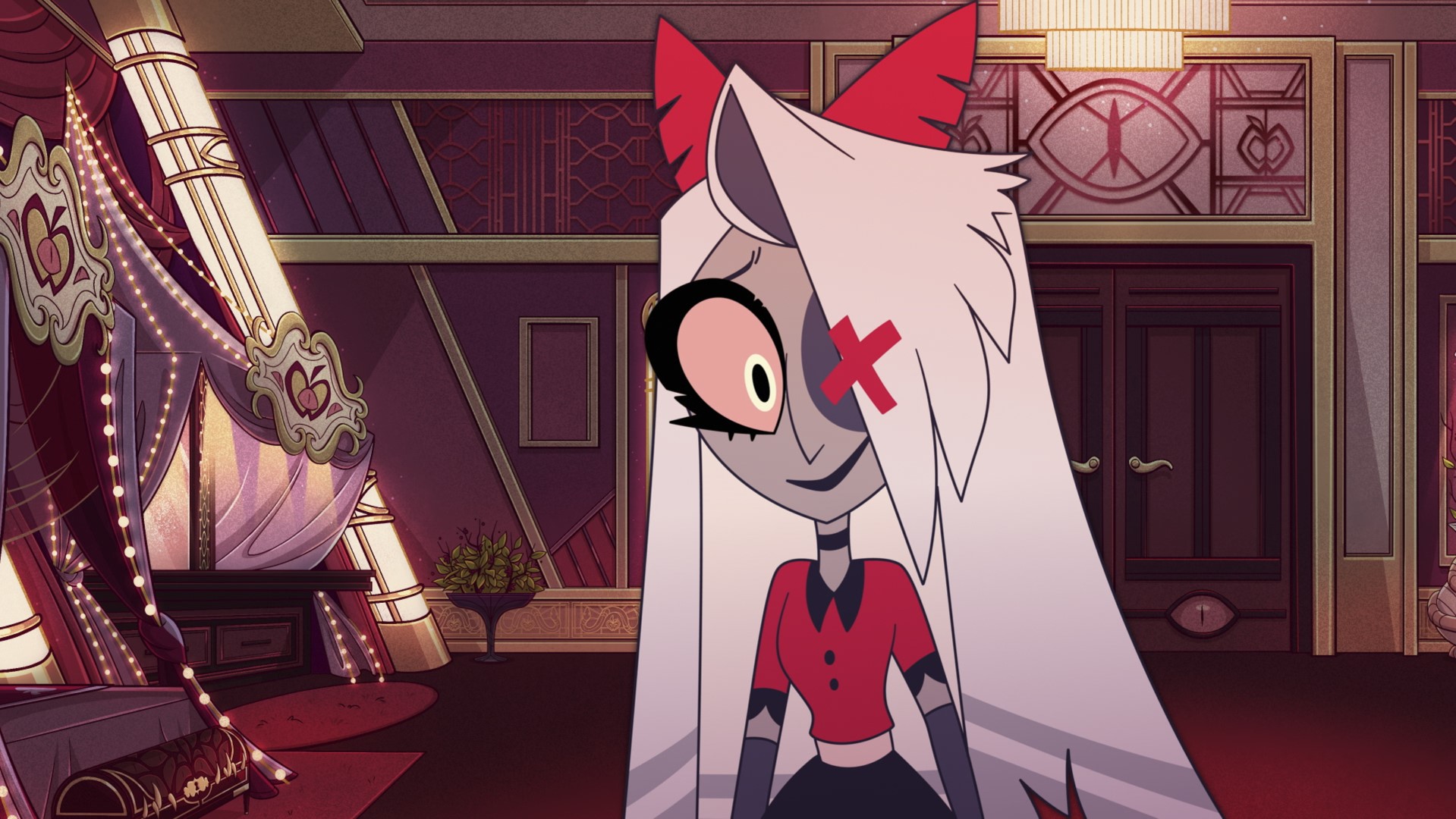 An image of Vaggie played by Stephanie Beatriz from Hazbin Hotel