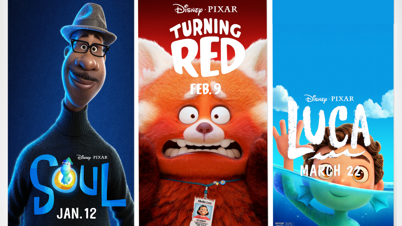 Disney and Pixar's SOUL, TURNING RED, and LUCA Set for Big Screen Debut ...