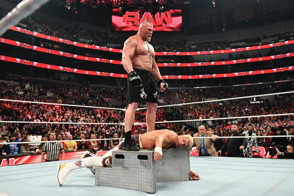 Post WrestleMania 39 WWE Raw - Cody Rhodes and Brock Lesnar