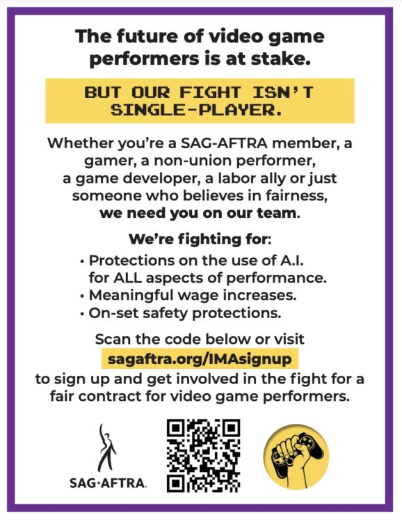 SAG-AFTRA Leaflet 