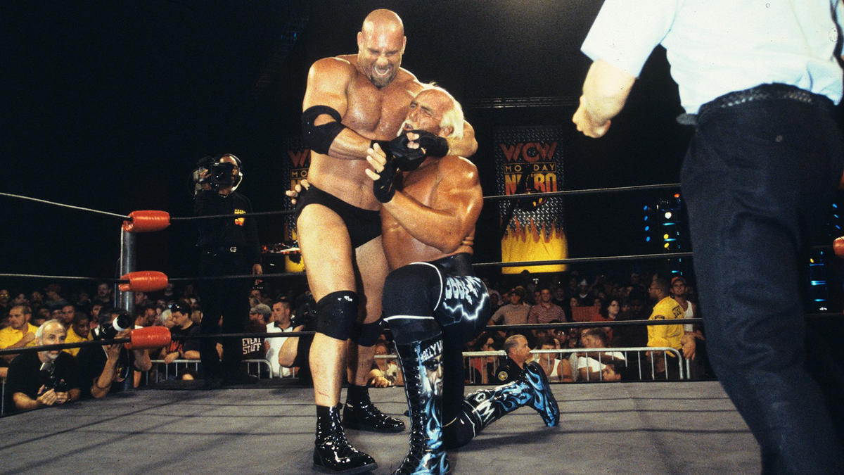 WCW Goldberg and Hollywood Hulk Hogan