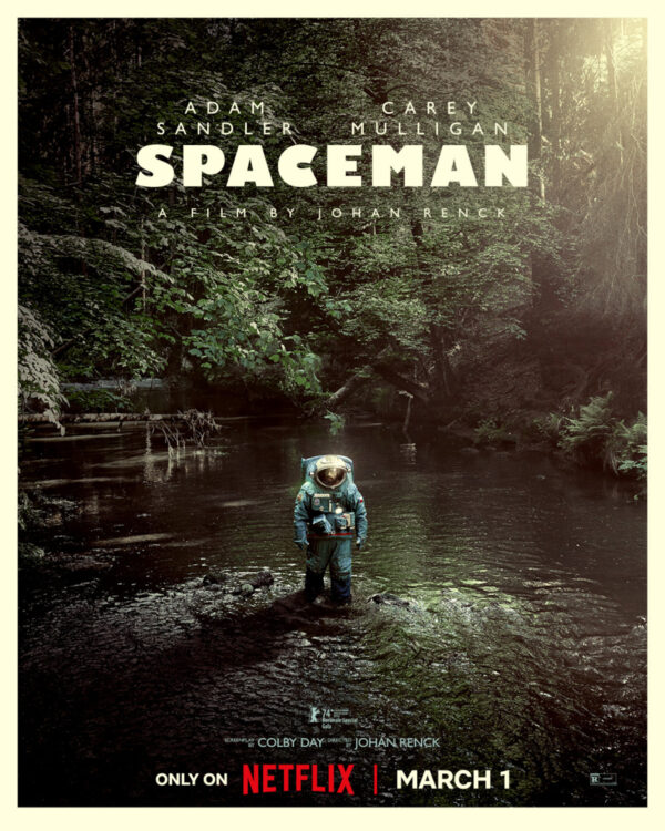 Netflix Official Spaceman movie poster