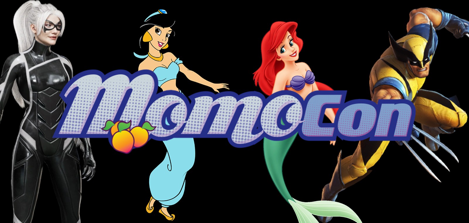 Momocon, Ariel, Jasmine, Wolverine, Black Cat