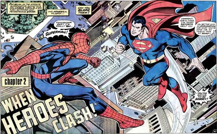 Spider-Man meets Superman - Marvel and DC Comics