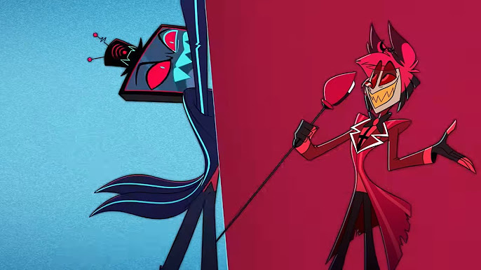 A look at Vox and Alastor from Stayed Gone during Hazbin Hotel episode 2