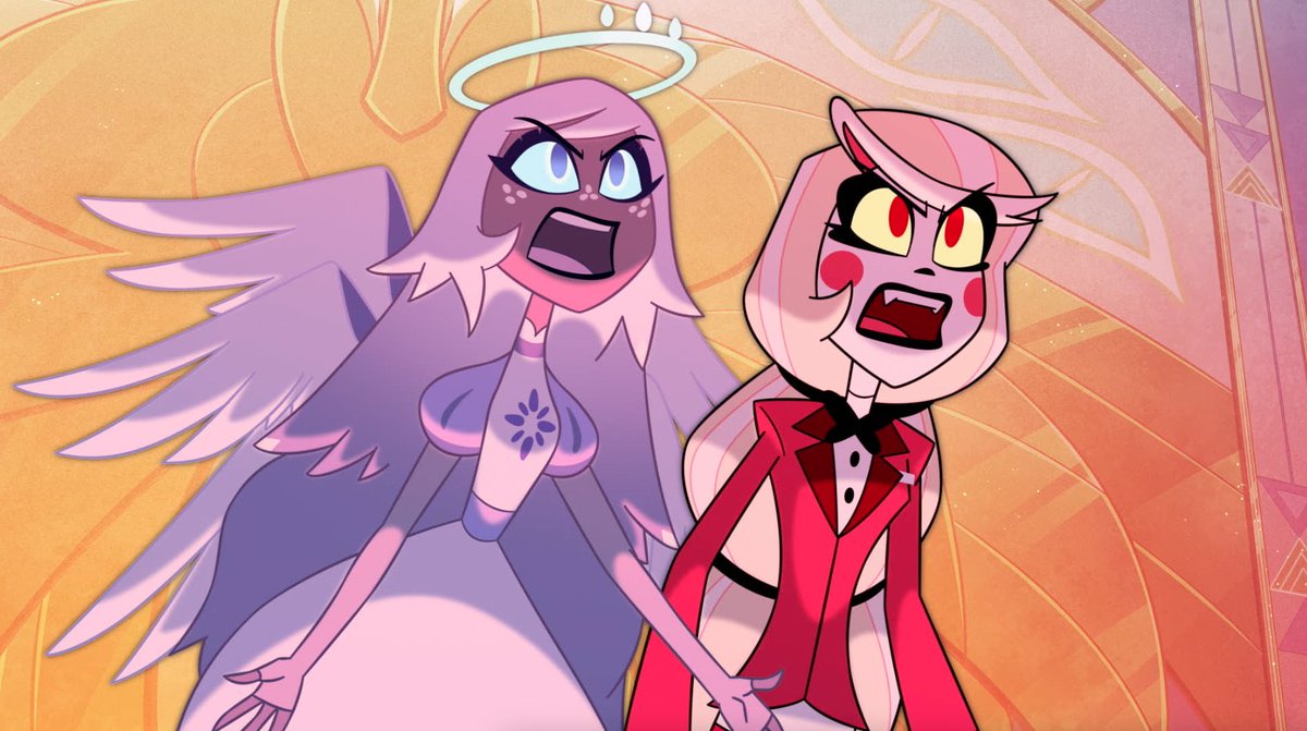 Image of Emily and Charlie from You didn't know, episode 6 from Hazbin Hotel