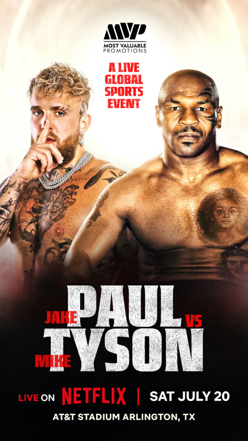 Jake Paul Faces Mike Tyson In The Boxing Ring This July On Netflix   Jake Paul Vs. Mike Tyson On Netflix 844x1500 