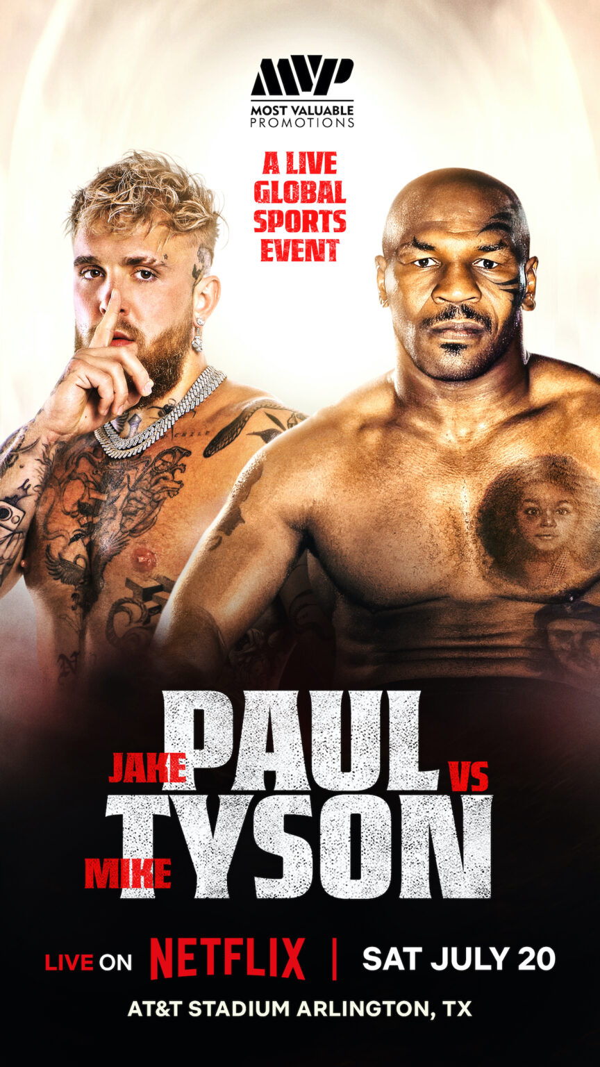 Jake Paul Faces Mike Tyson In The Boxing Ring This July On Netflix   Jake Paul Vs. Mike Tyson On Netflix 864x1536 